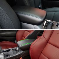 [Automobile accessories] ปลอกสติ๊กเกอร์ทริมช่องพักแขนหนังไมโครไฟเบอร์สำหรับตกแต่งภายในรถยนต์สำหรับ Dodge Durango 2011 2012 2013 2014 2015 2017 2016