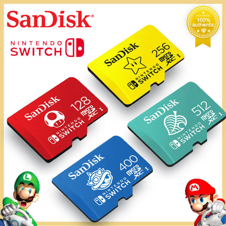 【2023】Sandisk Nintendo Switch Micro SD Card 64GB 128GB 256GB 512GB UHS