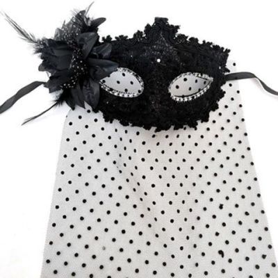 Veil Girl Masquerade ชายเวนิสผู้ใหญ่รวบรวม Master Mask Lace Upscale Party Mask COSPLA