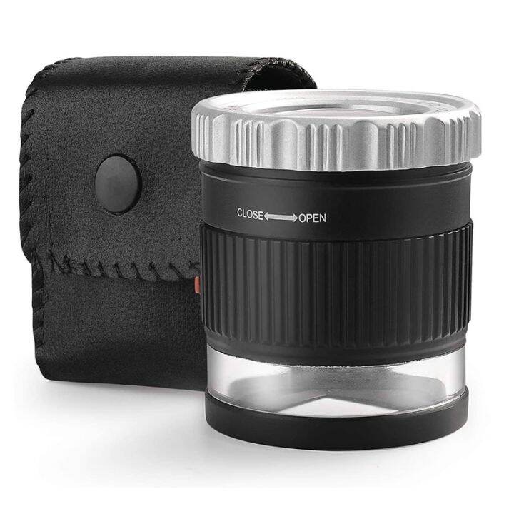 Loupe Magnifier 30X Magnifier Illuminated Adjustable Focal Length