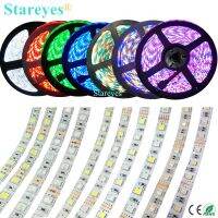 SMD 5050 LED Strip 60 LED/m DC12V DC24V 5m Warm white RGB RGBW RGBWW 4 in 1 5 in 1 CCT tape LED light strip Rope Ribbon Belt