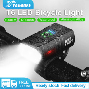 Đèn LED Xe Đạp T6 Đèn Xe Đạp Leo Núi MTB Sạc USB Phía Trước Đèn Pha Xe Đạp