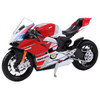 แผนที่เมจิ 1:18 โมเดลรถจักรยานยนต์ Kawasaki Ducati 696 ปีศาจใหญ่ v4 รถจักรยานยนต์ของเล่นพร้อมฐาน hot