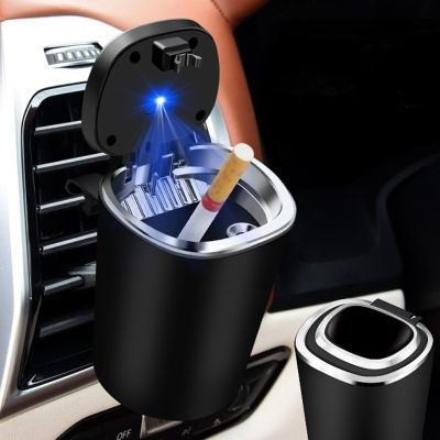 hot！【DT】☾❀☏  Car Ashtray Detachable Smokeless Ashtrays Trash Can With Lid Cigarettes