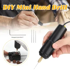 DIY Jewelry Tools Mini Electric Drills Portable Handheld Micro USB Drill  with 3pc Bits DC 5V for Jewelry Making DIY Wood Craft - AliExpress