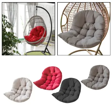 Hanging Mattress Egg Chair Cushion Round Thickened Cradle Hanging Basket  Cushion Hammock Cushion Bird's Nest Cushion Grey