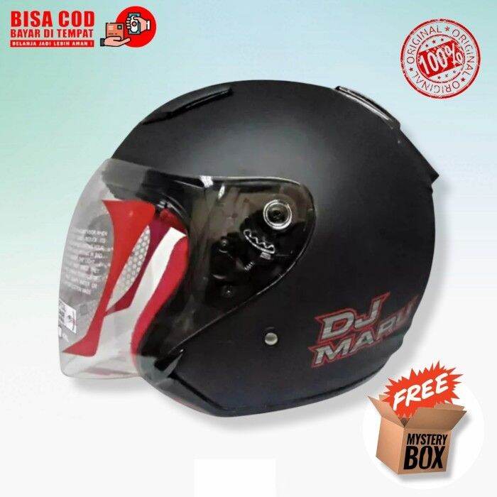 [COD]KYT DJ Maru Hitam Doff Original KYT Dj Maru Black Doff Original M helm kyt murah helm