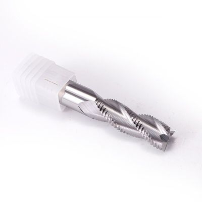 เครื่องตัดโลหะทองแดงอลูมิเนียมหยาบ End Mills HRC55 3 4 ขลุ่ยโลหะผสมคาร์ไบด์เครื่องมือกัดหยาบ 4mm 6mm 8mm