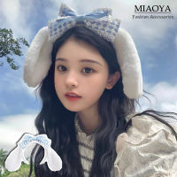 MIAOYA Fashion Jewelry Shop การออกแบบ Cinnamoroll ที่คาดผมผ้ากำมะหยี่สำหรับสุภาพสตรี INS เครื่องประดับผมน่ารักสำหรับนักเรียน ของขวัญวันเกิดที่สวยงาม