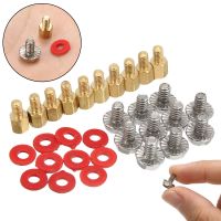 10 Pcs 6.5 Mm 6-32-M3 Komputer Golden Papan Induk Pengangkat Silver Sekrup Merah Mesin Cuci