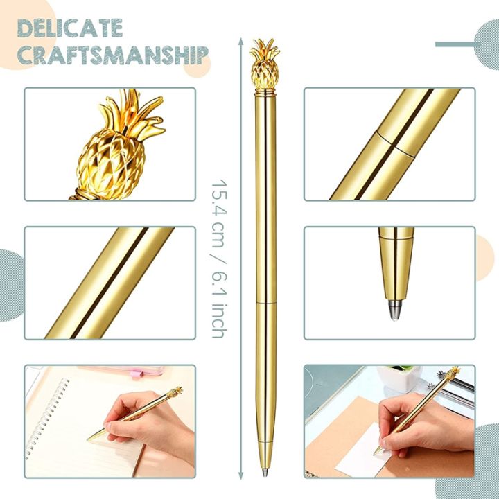 8-pcs-cute-ballpoint-pens-with-black-ink-bling-metal-gift-pen-office-party-decoration-school-supplies-for-women-girls