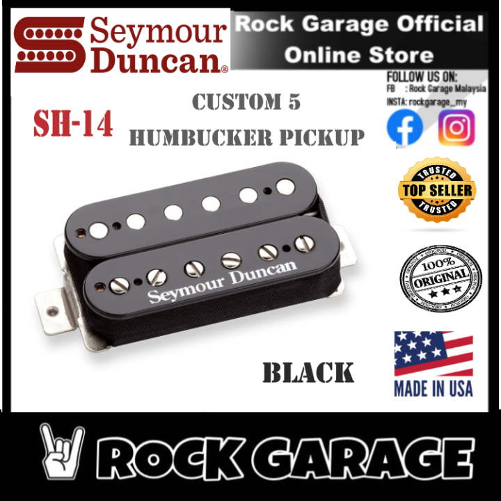 Seymour Duncan SH-14 Custom 5 Humbucker Pickup - Bridge, Black