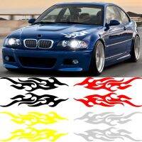 Car Reflective Flame stickers Bumper Hood Rearview Mirror Head Cover Stickers Motorcycle Decoration Auto Exterior Accessories