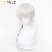 Nikolai Gogol Cosplay Wig Anime Bungo Bungou Stray Dogs Season 4 Braided Silver White Halloween Costume Role-Play Hair For Women