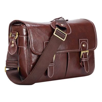 Retro Luxury PU Leather Camera Bag Photography Backpack Waterproof Photo Cover Woman Outdoor Travel DSLR Shoulder Case Pouch