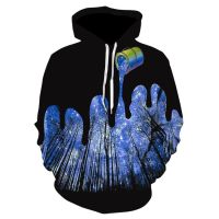 New Fashion Rainbow Colorful Oil Paint Men Women 3D Printed Black Hoodies Pensonality Sweatshirt Causal Unisex Hip Hop Pullover