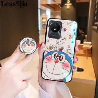 เคสมือถือสำหรับ VIVO Y02A Y02T ฝาหลัง การ์ตูนแมวคู่ยืนกรอบนุ่มกันกระแทกสำหรับ VIVO Y02A Y02T เคสใส่โทรศัพท์