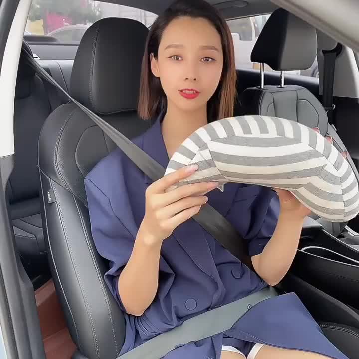 1pc Car Seat Travel Pillow Neck Support Cushion Pad,Super Soft Headrest  Shoulder Pad In Car, Universal Safety Belt Sleeping Pillow For Adults