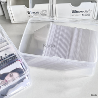 Kada กล่องเก็บรูปถ่ายสติกเกอร์ใสแบบเกาหลีที่ใส่บัตรแบบเกาหลีอุปกรณ์จัดระเบียบโต๊ะกล่องเครื่องเขียน