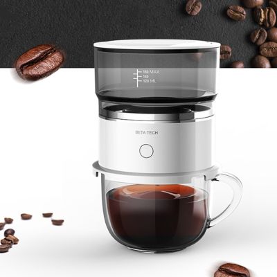 （HOT NEW）มินิเครื่องชงกาแฟ MakerSemi เครื่องชงกาแฟในครัวเรือนอัตโนมัติ Drip Coffee Dollhome