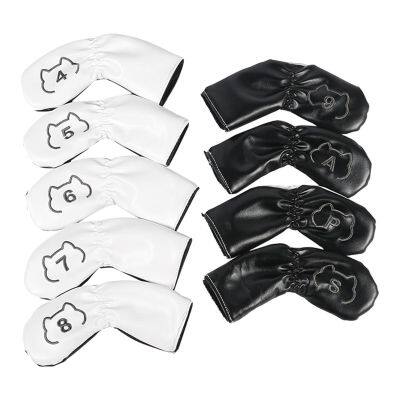 ۞♨ 9Pcs Golf Club Head Cover Waterproof Golf Putter Headcovers Protector Guard