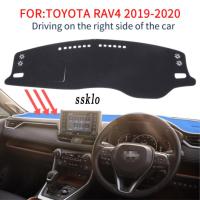 (SSKLO) สำหรับ Toyota Rav4 2019 2020 Xa50 Rav 4พรมกันลื่น Dashmat ลื่นที่รองโทรศัพท์ติดรถยนต์ฝาครอบป้องกัน Sunshade อุปกรณ์เสริมพรม