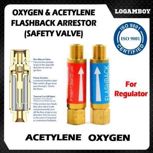 Flashback Arrestor Safety Valve Oxygen Acetylene Non Return Valve ...