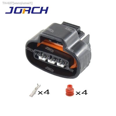 ☎ 10 Sets 2JZ-GE Distributor Crank 4 Pin Female Wire Connector TPS Boost Sensor Oval Ignition Coil Connectors Sumitomo For Toyota