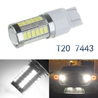 AUTONO ใหม่ ไฟตัดหมอก 5730 ไฟสำรองรถย้อนกลับ 33SMD T20 W21/5W 7443 หลอดไฟ LED