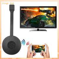 JIANGF หน้าจอ1080P 2.4G 4K ไปยังทีวี ตัวรับสัญญาณ dongle Anycast สำหรับ Miracast แท่งทีวีสำหรับ mirascreen DLNA AirPlay