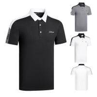 Pxg・ Callawaylecoq Sportifg/foreberg ระบายอากาศที่สะดวกสบายฤดูร้อนขับเหงื่อเสื้อยืดเล่นกอล์ฟผู้ชายแห้งเร็วดูดซับความชื้นเสื้อกีฬาผู้ชายปรับแต่งได้