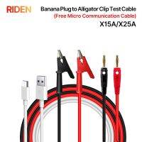 RIDEN X15A X25A Banana Plug to Alligator Clip Test Cable and Nicro Communication Cable for RD6006 RD6012 RD6018 RD6024 output