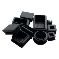 ‘’；【=- 2Pcs Steel Rectangular Pipe Plug Plastic Furniture Leg Plug Anti Slip Feet Protector Pad Tube Cap Plug Cap Black