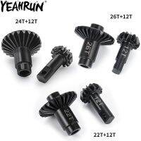 YEAHRUN 2Pcs Steel Alloy Overdrive Underdrive Helical Axle Gear 12T 22T 24T 26T for 1/18 TRX4M Bronco Defender Upgrade Parts