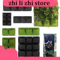 zhilizhi Store 2/4/9 Pockets Vertical Garden Grow Bags Plant Wall Hanging Planting Pots Grow Planter Vegetable Gardening Supplies