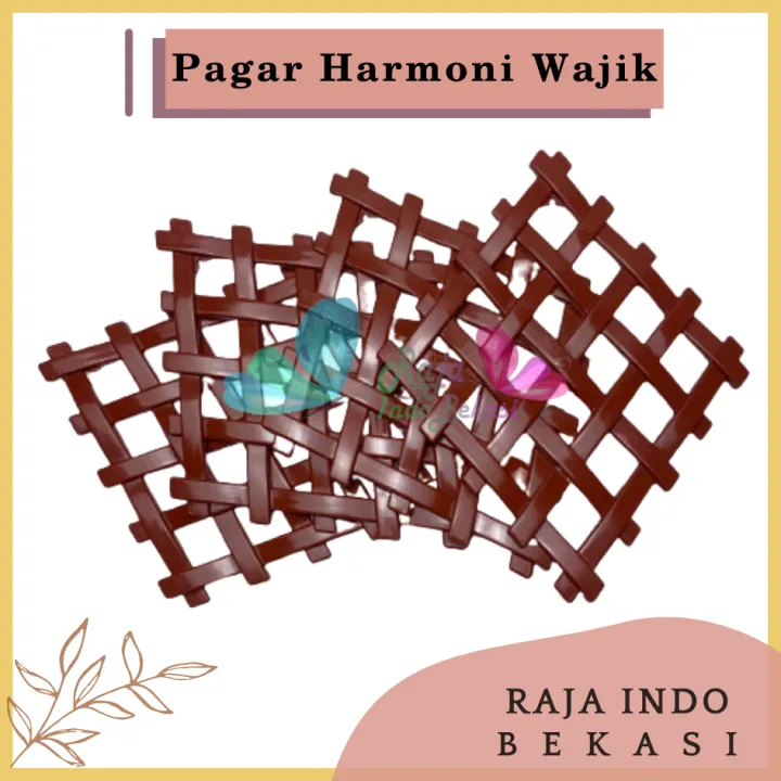 Raja Indo Bekasi Pagar Wajik Harmoni Coklat Ornamen Bunga Vas Wajik