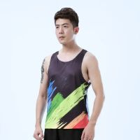 New Collection Running Vest For Men Tank Top Sleeveless Shirts Jogging Climling Gym Cycling Sports Breathable