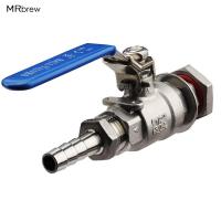 [HOT] 1/2 quot; Stainless Steel Weldless Compact Ball Valve amp; Hose Barb Homebrew Beer Kettle Pot