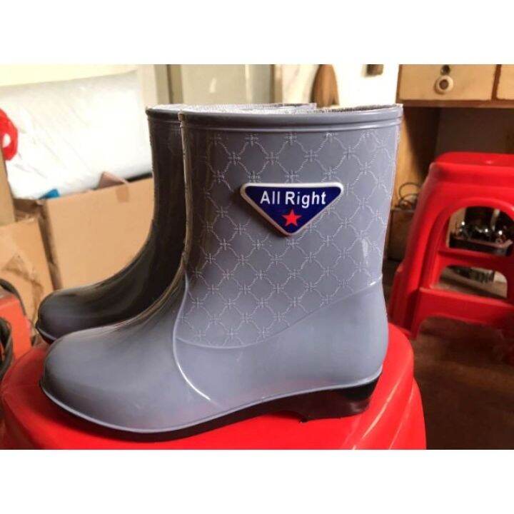 COD Bota Simple Plain Rain Flood Boots for woman shoes for women