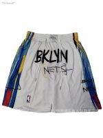 กางเกงบาสเก็ตบอล Nets 23 Blue Net White City Edition Pocket Ball Pants Sports Ebay