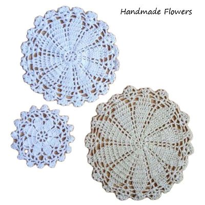 【CC】 NEW place mat cloth crochet Round placemat tea coffee wedding pad flower dining coaster cup doily kitchen