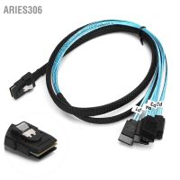 Aries306 สายเคเบิ้ลภายใน ตัวผู้ ขนาดเล็ก Sas 36Pin Sff‐8087 เป็น 4 Sata 7Pin ตัวเมีย