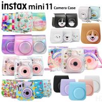 ใหม่ Fujifilm Instax Mini 11เคสกล้องฟิล์มสำเร็จรูปคุณภาพหนังพียูป้องกันกระเป๋าใส่โน๊ตบุ๊คแบบพกพานิ่มอุปกรณ์สวมครอบพร้อมสายคล้องไหล่