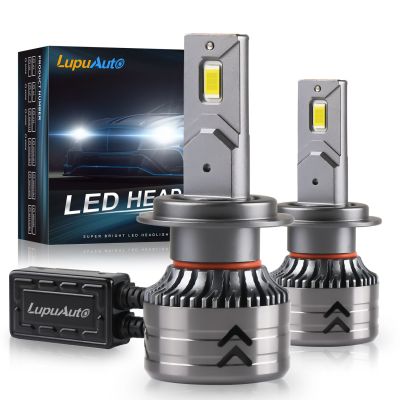 2Pcs LupuAuto h7 LED Headlights 22000LM 70W H1 H4 LED Bulb Auto Hir2 9012 H11 HB5 H13 HB3 HB4 Headlamp 6500k H8 H9 Caubus Bulbs  LEDs  HIDs