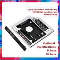 ♂ 9.5mm SATA 2nd Hard Drive HDD SSD Optical bay Caddy Frame For DELL E6400 M531V 5535 3421 14-74 7 14-3437