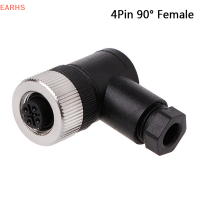 EOY 1PC M12 SENSOR CONNECTOR 3/4/5 PIN MALE/FEMALE STRAIGHT/Right Angle Plug