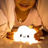❁☢❄ Night Light Cute Cloud Shape LED Touch Sensor Lamp Bedroom Bedside Soft Light for Kids Birthday Gifts Room Decor Luz de noche