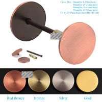 Stainless Steel Door Hole Cover Plate Filler Bell Entry Door Security Covering Unused Hardware Holes Gold Silver Red Bronze