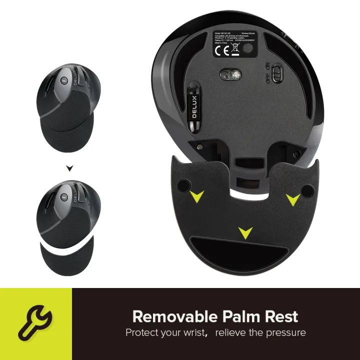 delux-m618g-rechargeable-vertical-wireless-mouse-ergonomic-4000-dpi-optical-mice-with-removable-palm-rest-for-computer