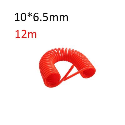 10*6.5mm 12m PU spring air pipe air compressor gas line pneumatic high pressure telescopic hose spiral air pipe steam pipe Pipe Fittings Accessories